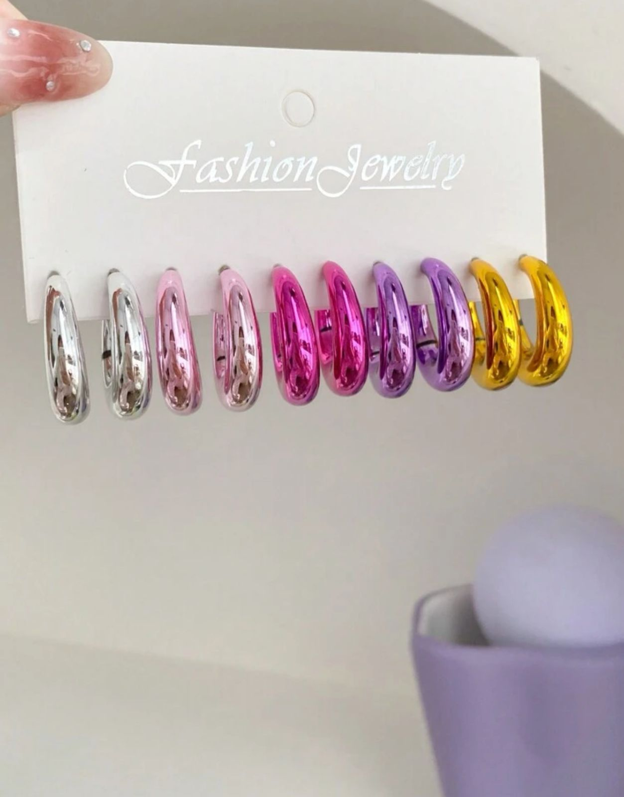 785-24353508-80d9-4673-961f-50db65257b17.jpg Aretes metalizados - Imagen 1