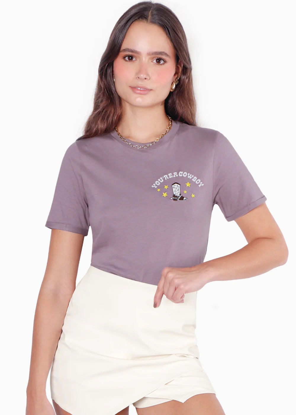 785-8a6f34ce-6ce8-43d3-9cb3-7c7d0d7a3ae4.jpg Blusa con estampado vaquero - Imagen 1