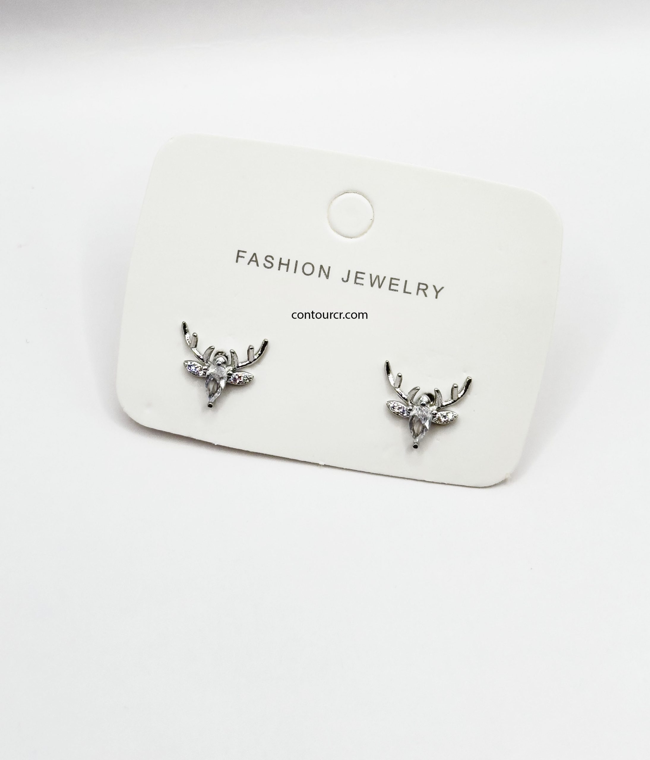785-44aa8e51-3c2a-41bb-9ec8-36bdd82e9507.jpg Aretes cabeza Reno Plateado - Imagen 1