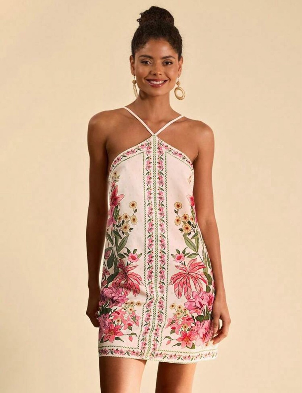 785-0197c252-ca19-771d-90c2-f2971254a746.jpg Vestido floreado corto - Imagen 1