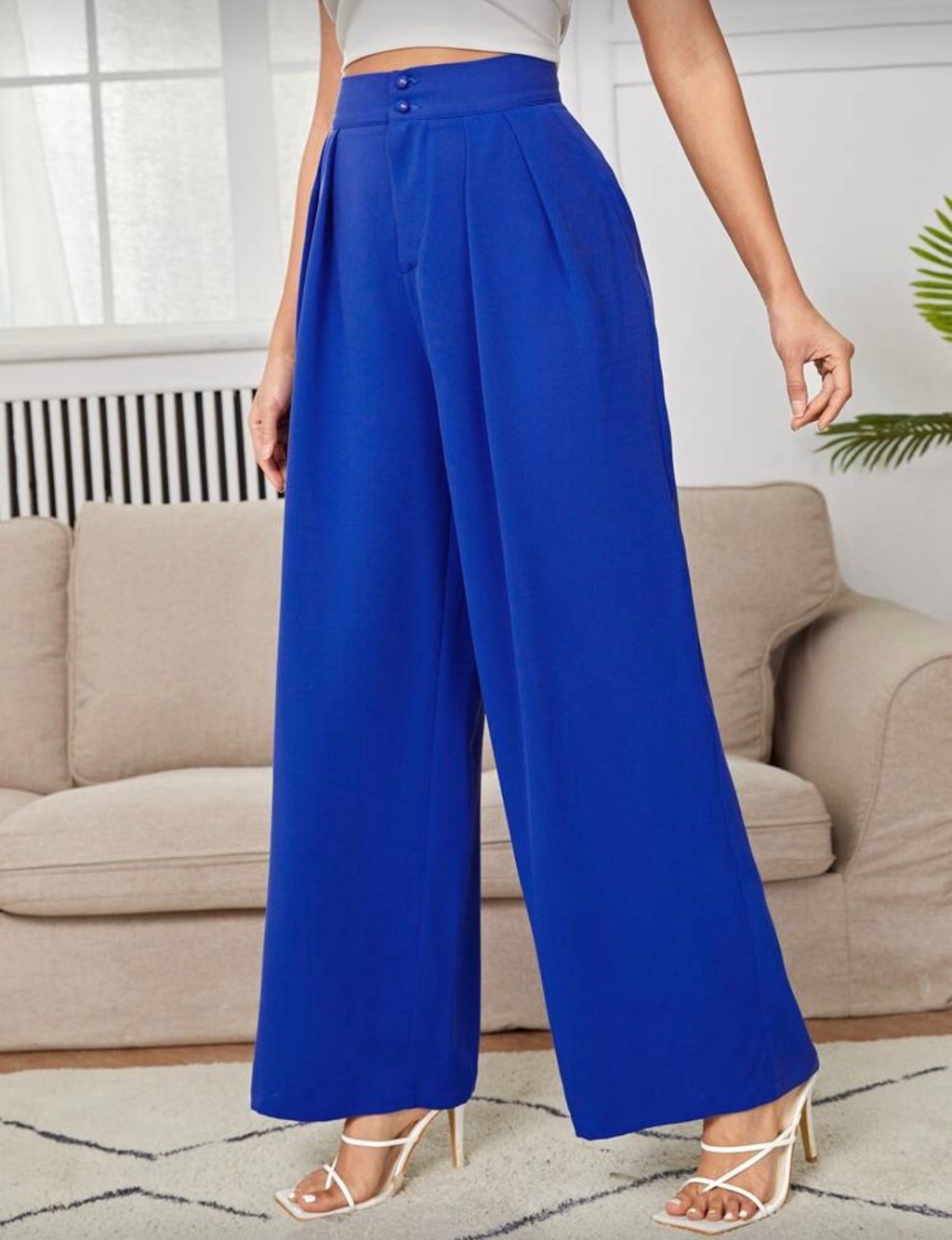 785-019bca04-41af-713d-8fae-d8047d20ec76.jpg Pantalón tipo palazo PETITE - Imagen 1